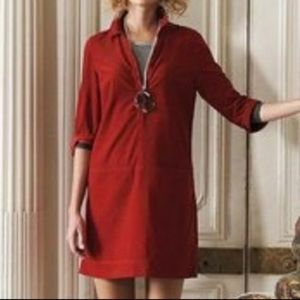 Anthropologie Odille Corduroy Shift Dress Size 4